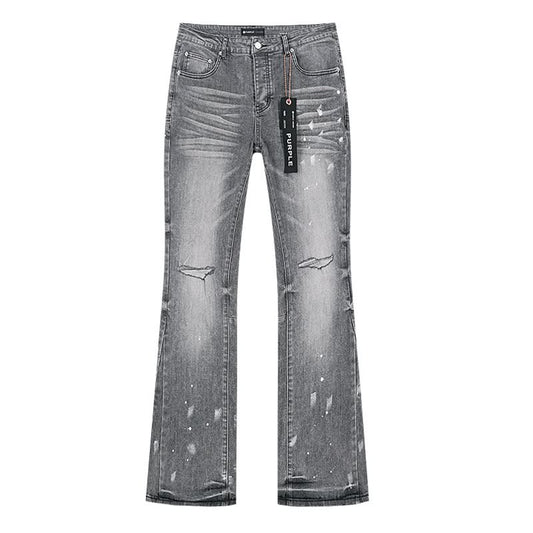 Purple Flared Jeans