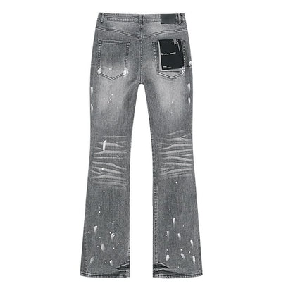 Purple Flared Jeans