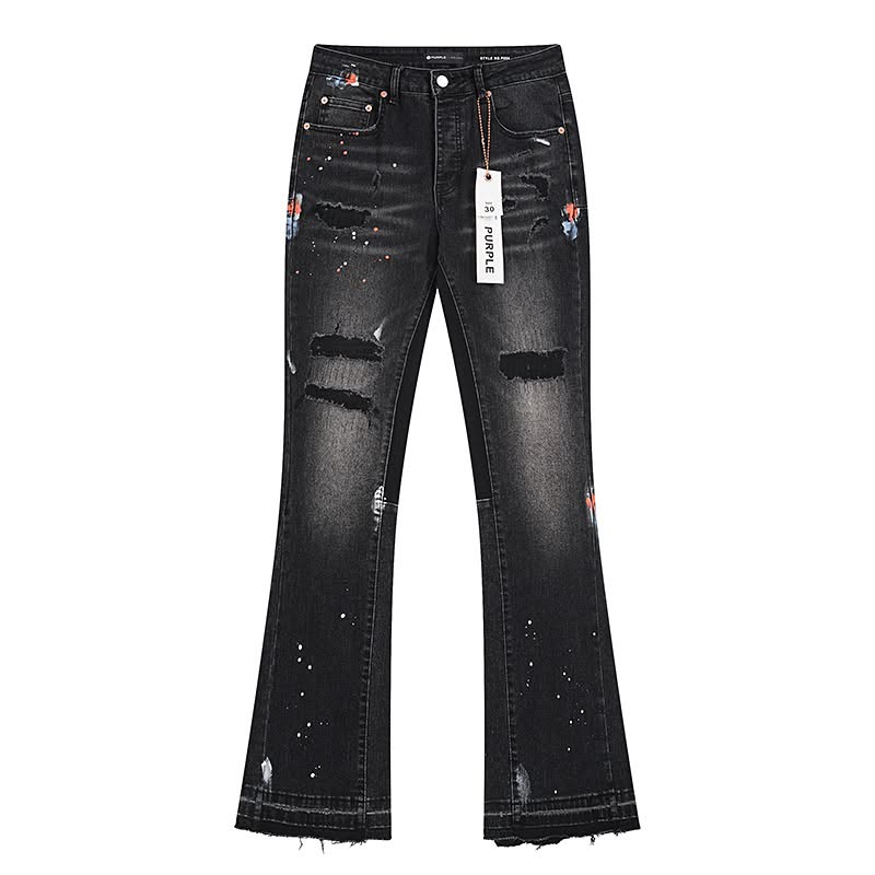Purple Flared Jeans