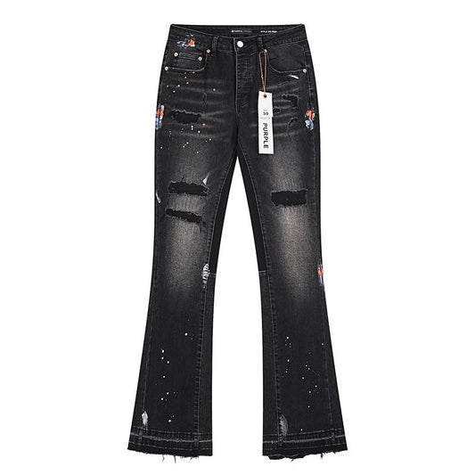 Purple Flared Jeans