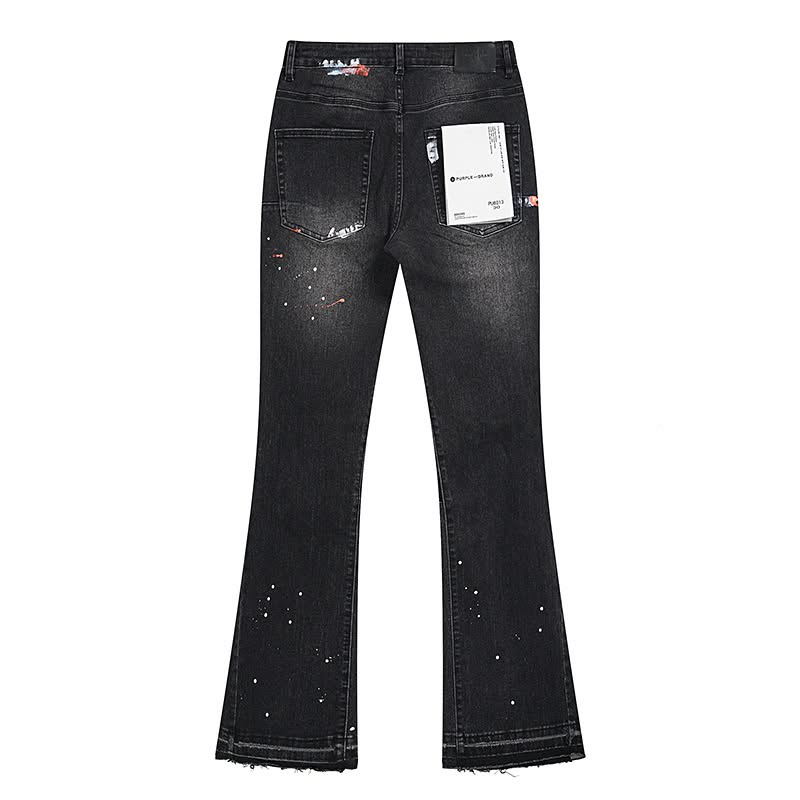 Purple Flared Jeans