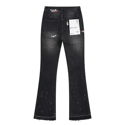 Purple Flared Jeans