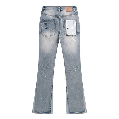 Purple Flared Jeans