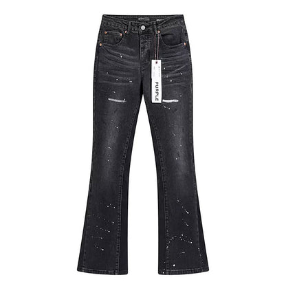 Purple Flared Jeans